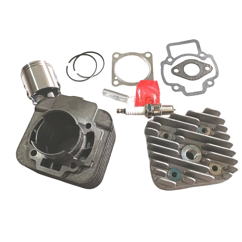 Motorcycle Piston - ชุดลูกสูบหัวสูบขนาด 47 มม. พร้อมหัวเทียน สำหรับรถมอเตอร์ไซค์ Piaggio70