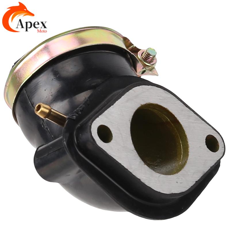 Motorcycle Carburetor - ท่อไอดี Gy6 230cc สำหรับคาร์บูเรเตอร์รถจักรยานยนต์ ช่องต่อเครื่องยนต์