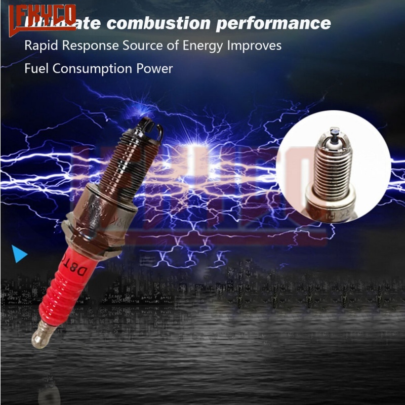 1/2/3/4ชิ้น3ขั้ว D8TC ปลั๊กหัว - Motorcycle Spark Plug บทวิจารณ์และราคา
