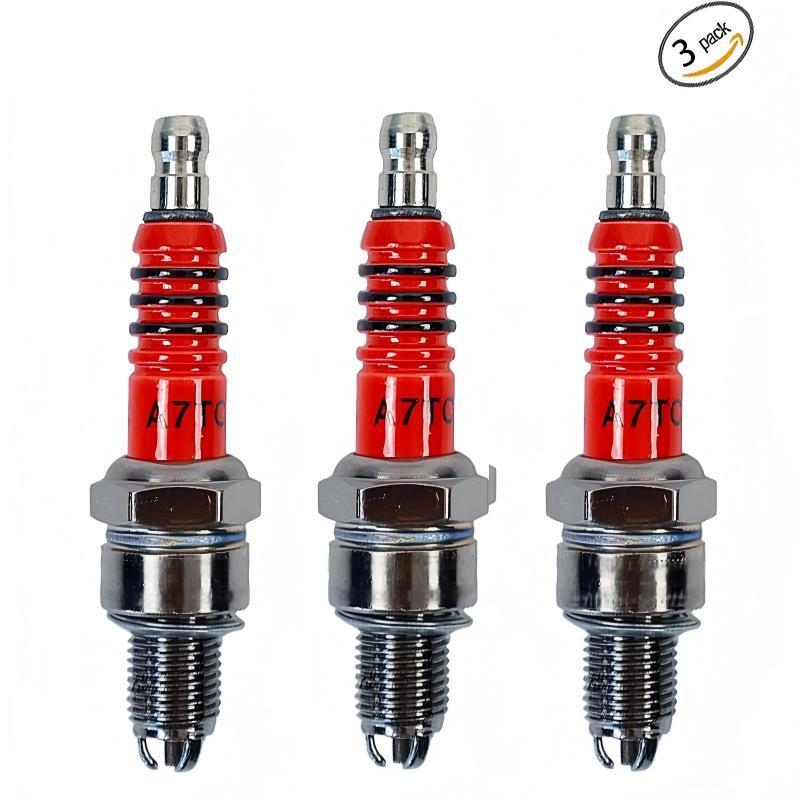 ชุด 3 ชิ้น หัวเทียน 3 ขั้ว A7T - Motorcycle Spark Plug บทวิจารณ์และราคา